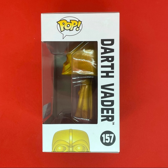 Funko POP! Star Wars Darth Vader #157 Golden Walmart Exclusive - Picture 2 of 6